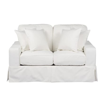 Sunset Trading Americana Slipcovered Loveseat Peyton Pearl SU-108510-391081